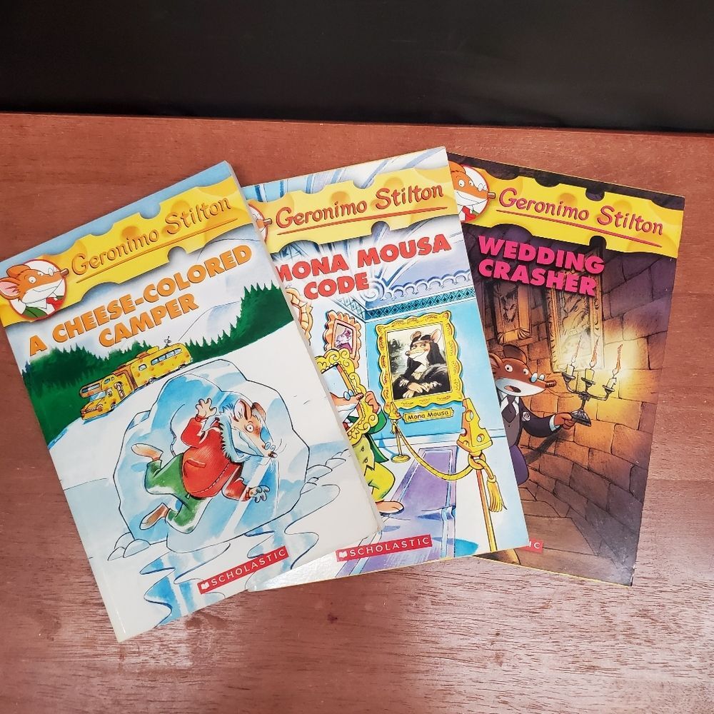 Geronimo Stilton Scholastic 3 Books Young Reader by Elisabetta Dami